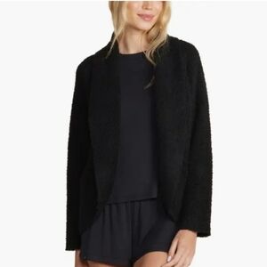 Barefoot Dreams Cozy Chic Lite Cocoon Cardigan Black